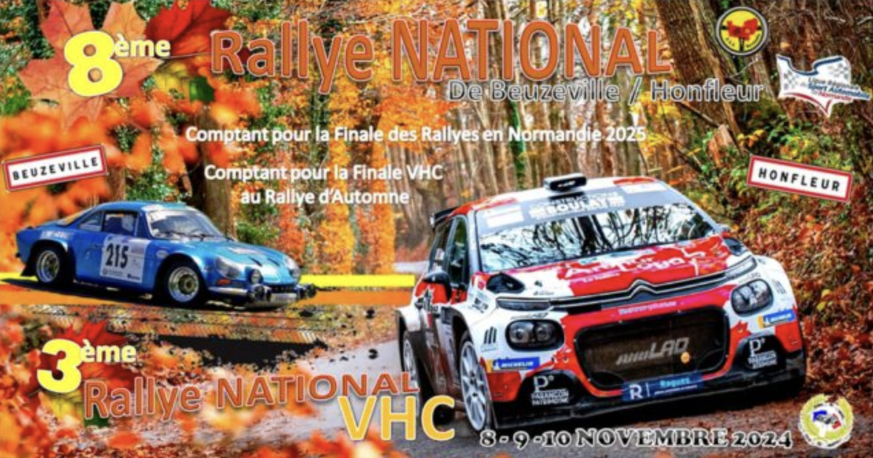 Affiche rallye Honfleur Beuzeville